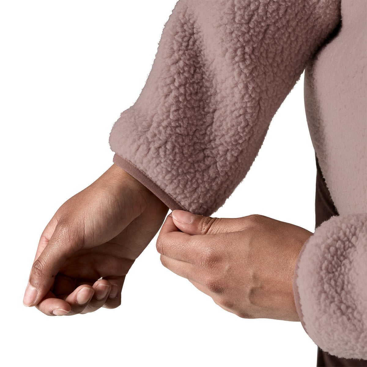 Women's Retro Pile Marsupial Fleece - Pink