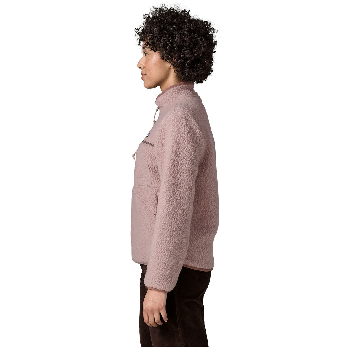 Women's Retro Pile Marsupial Fleece - Pink