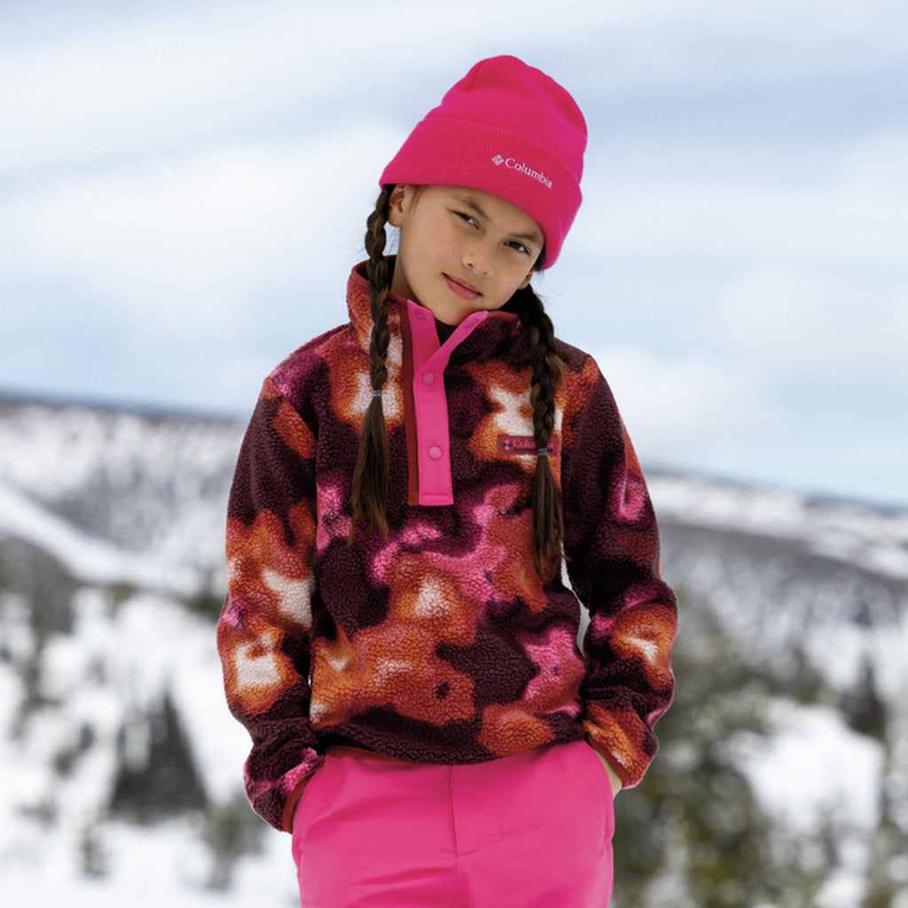 Kids' Helvetia II Printed 1/2 Snap Fleece - Red