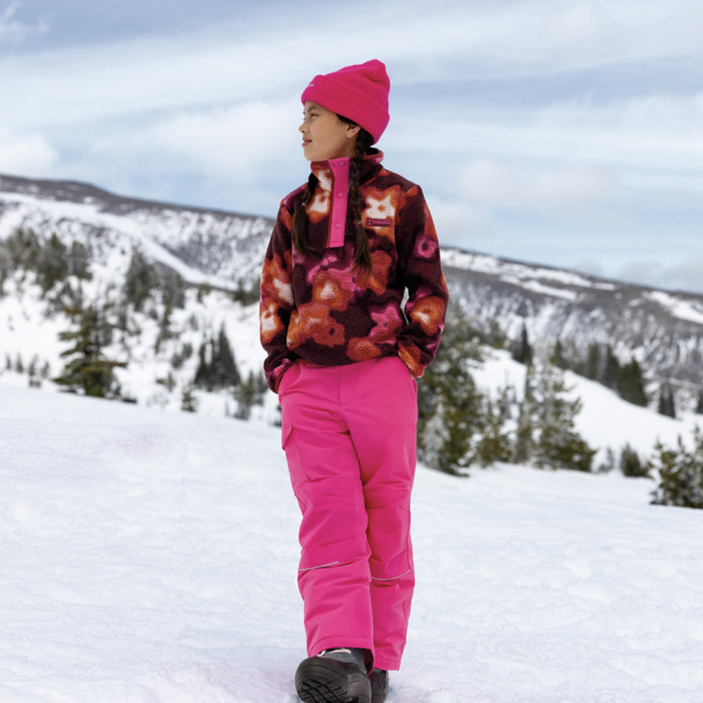 Kids' Helvetia II Printed 1/2 Snap Fleece - Red