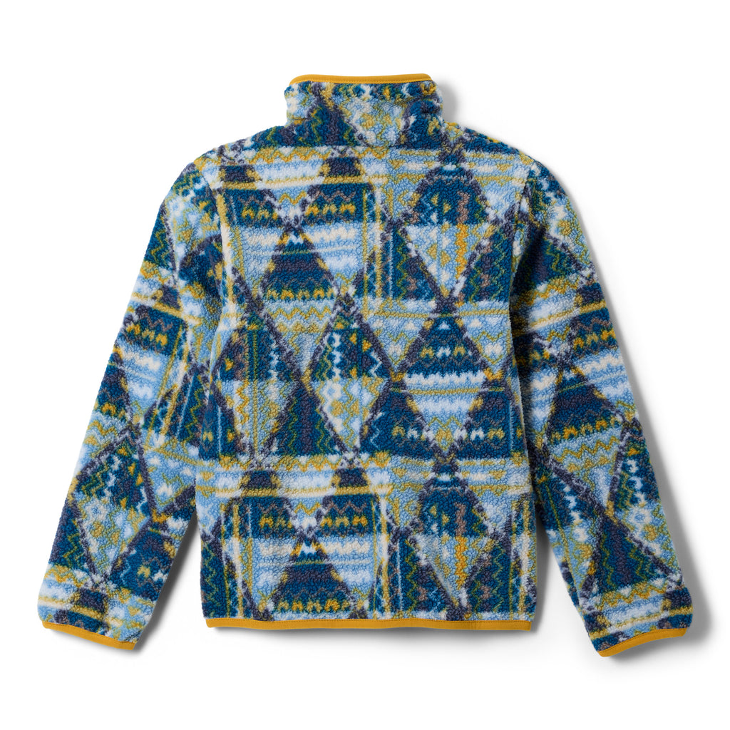 Kids' Helvetia II Printed 1/2 Snap Fleece - Blue