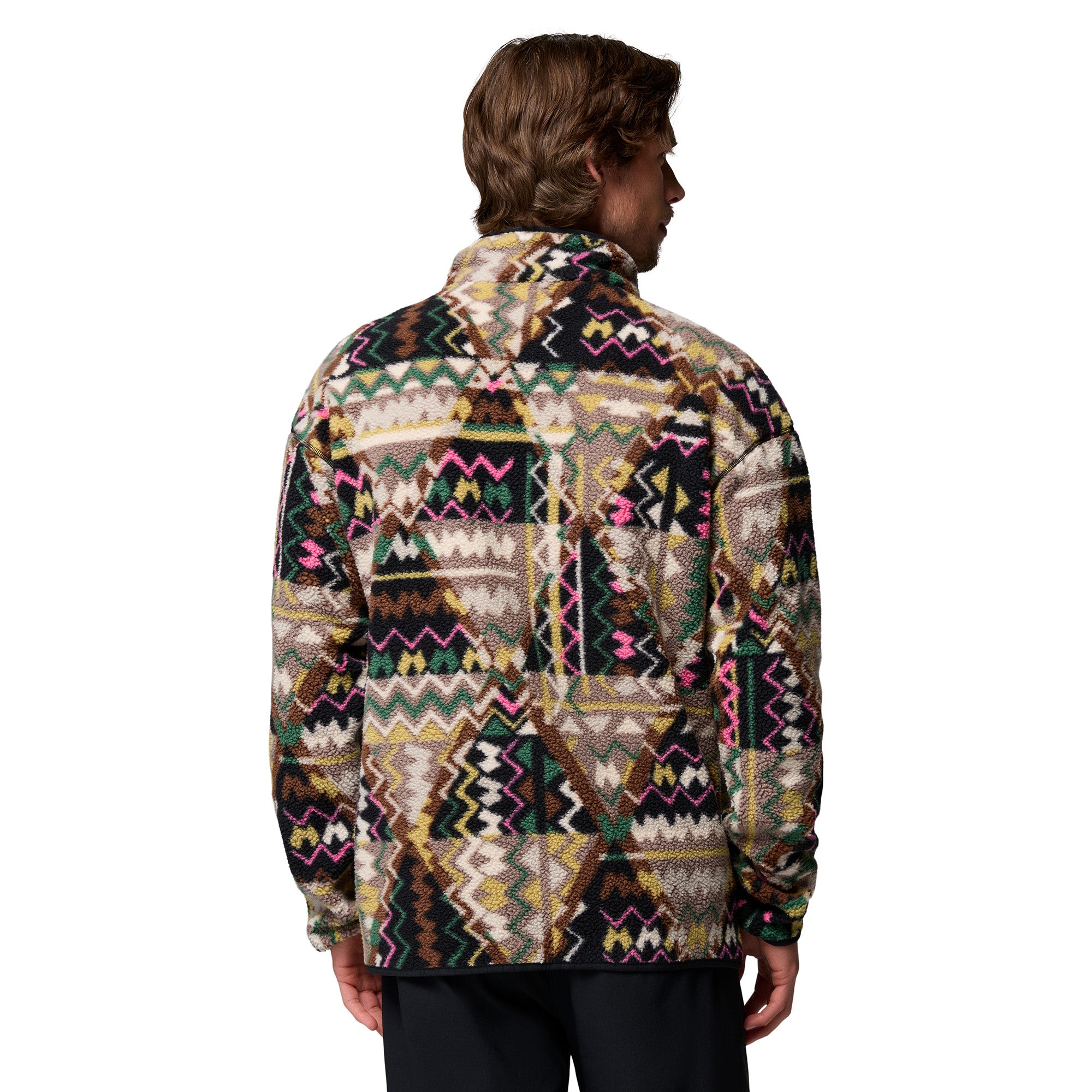 Men's Helvetia II Printed 1/2 Snap Fleece - Black