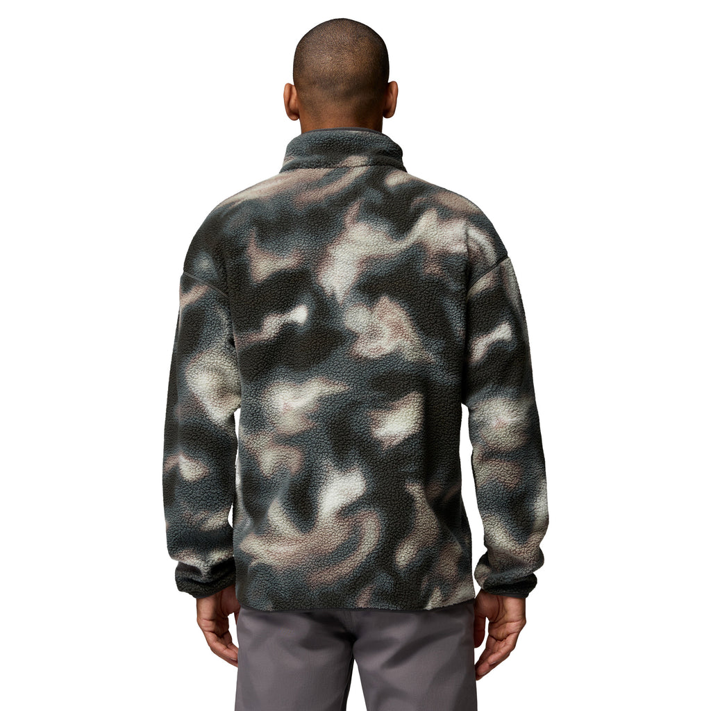 Men's Helvetia II Printed 1/2 Snap Fleece - Grey / Black