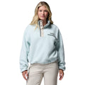 Women's Helvetia II Cropped 1/2 Snap Fleece - Light Green