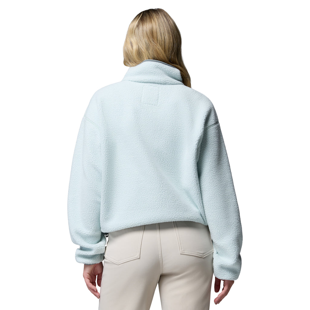 Women's Helvetia II Cropped 1/2 Snap Fleece - Light Green