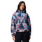 Women's Helvetia II Printed Cropped 1/2 Snap Fleece - Blue / Geometric