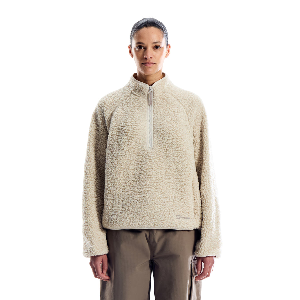 Women's Bamburgh 1/2 Zip Loft Fleece - Cream
