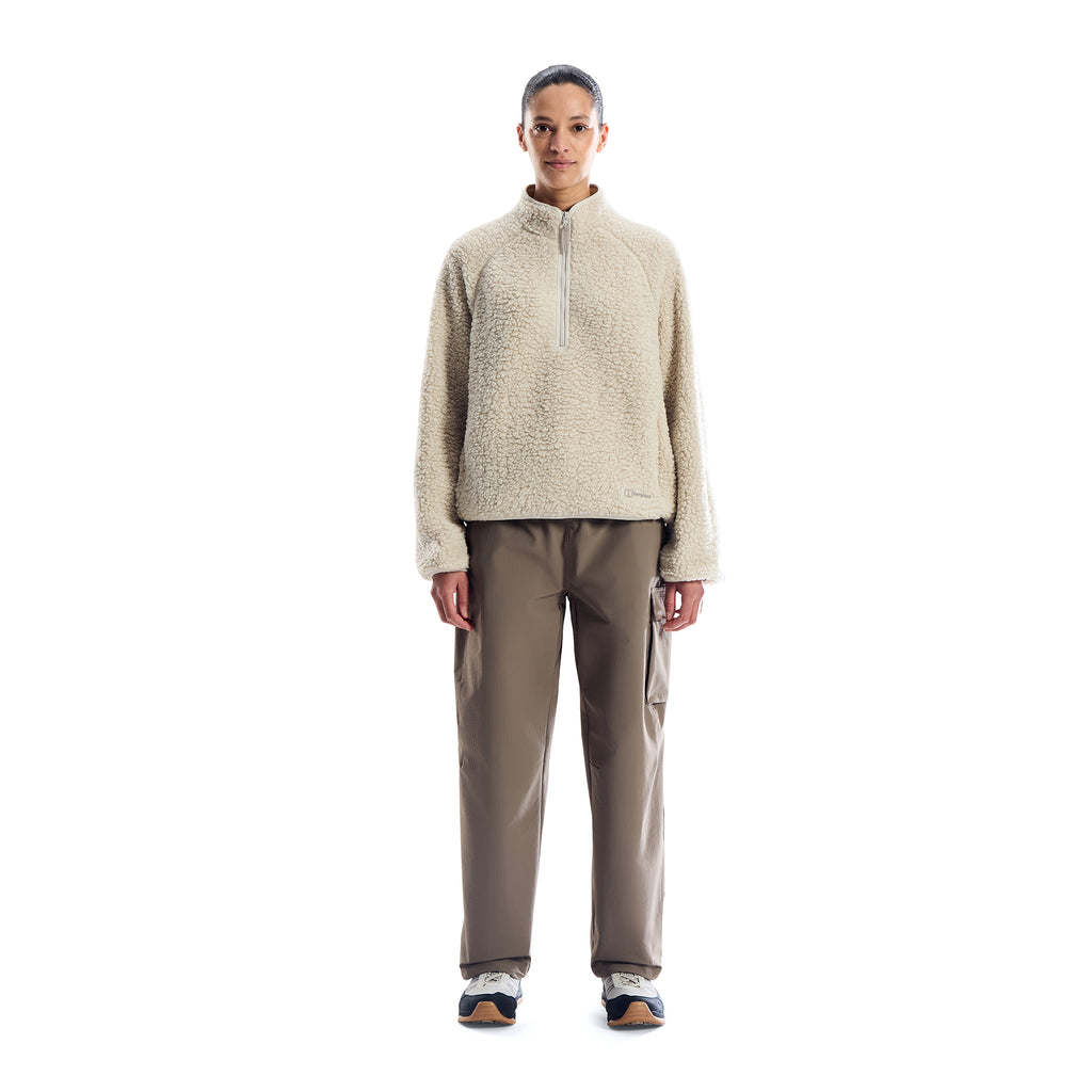 Women's Bamburgh 1/2 Zip Loft Fleece - Cream
