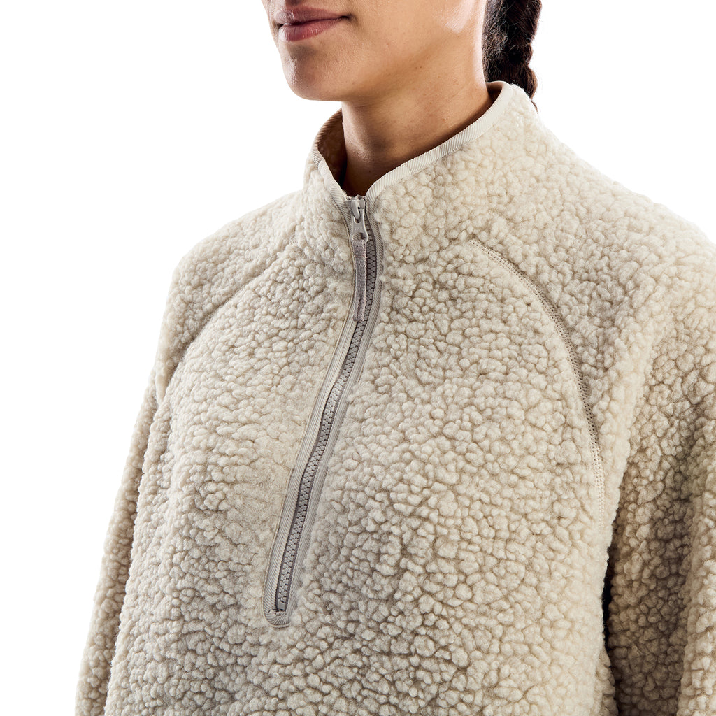 Women's Bamburgh 1/2 Zip Loft Fleece - Cream