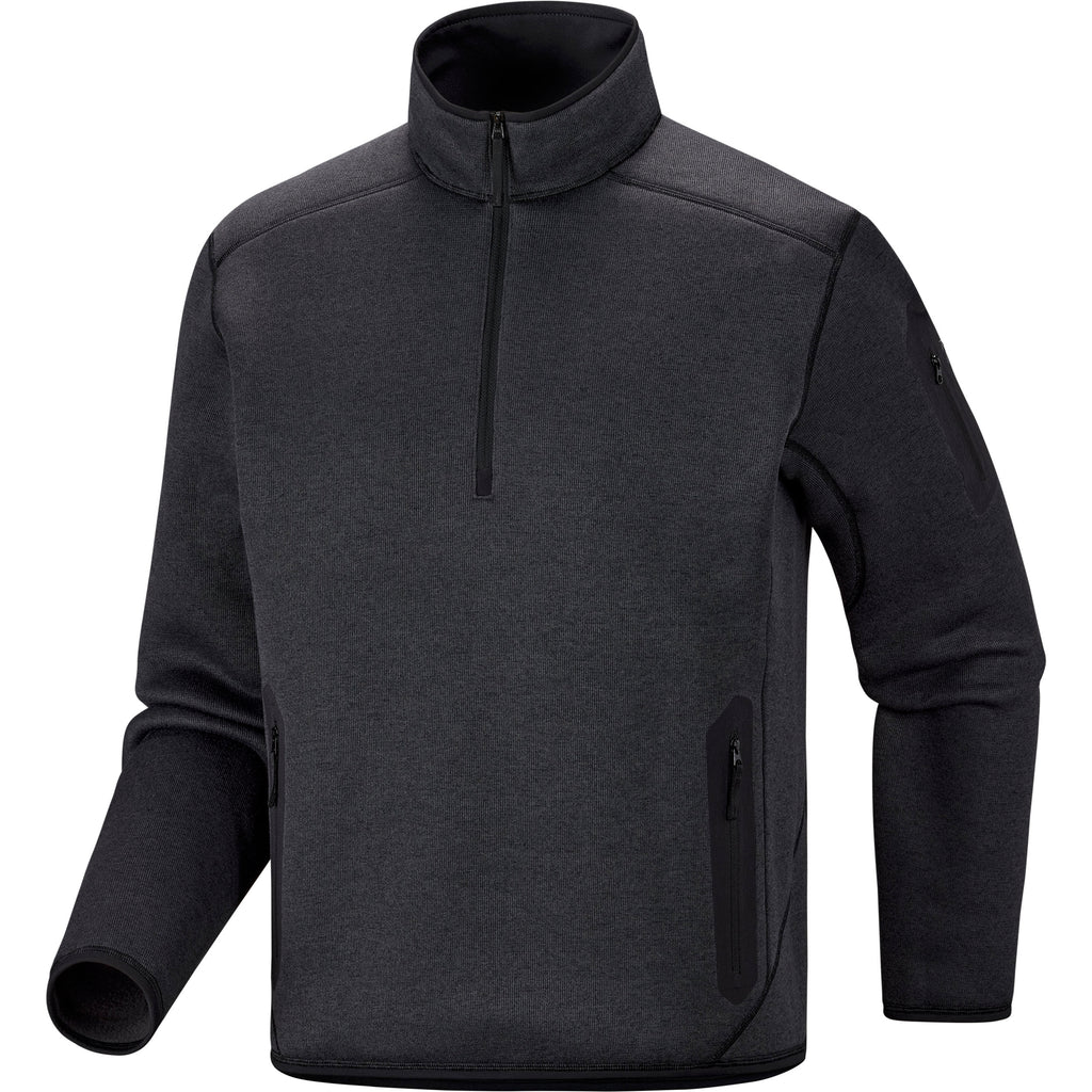 Men's Covert 1/2 Zip Fleece - Black Heather