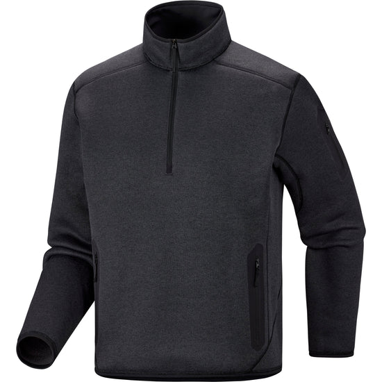Men's Covert 1/2 Zip Fleece - Black Heather