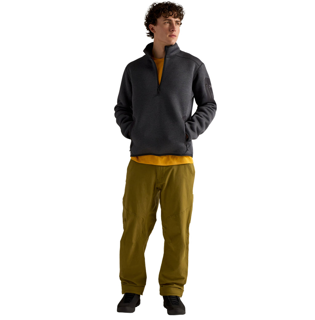 Men's Covert 1/2 Zip Fleece - Black Heather