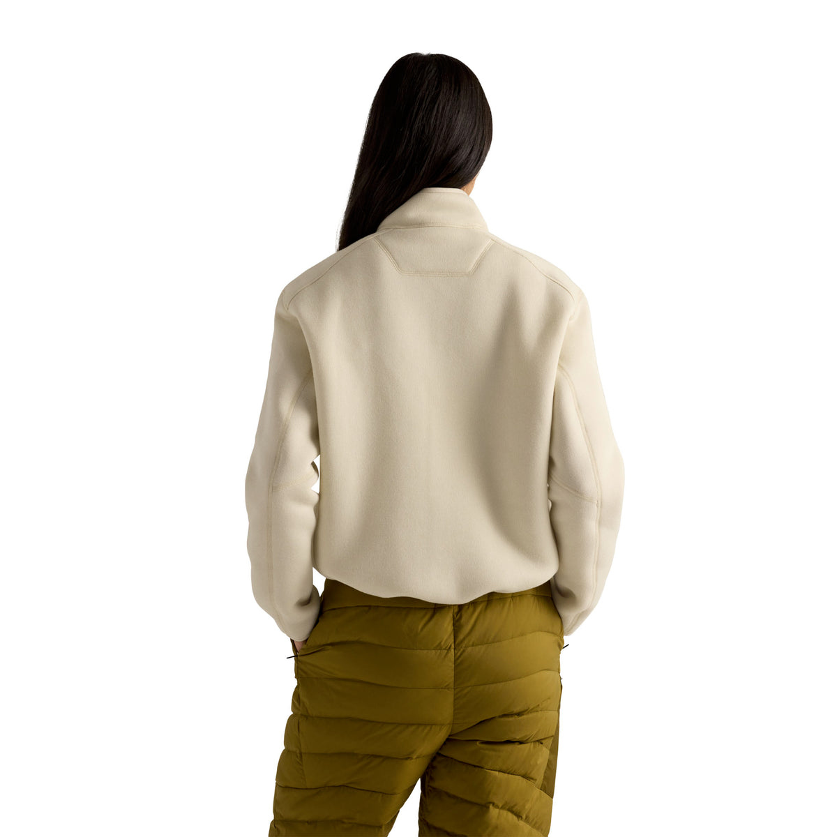 Women's Covert 1/2 Zip Neck Fleece - Arctic Silk Heather / Salt