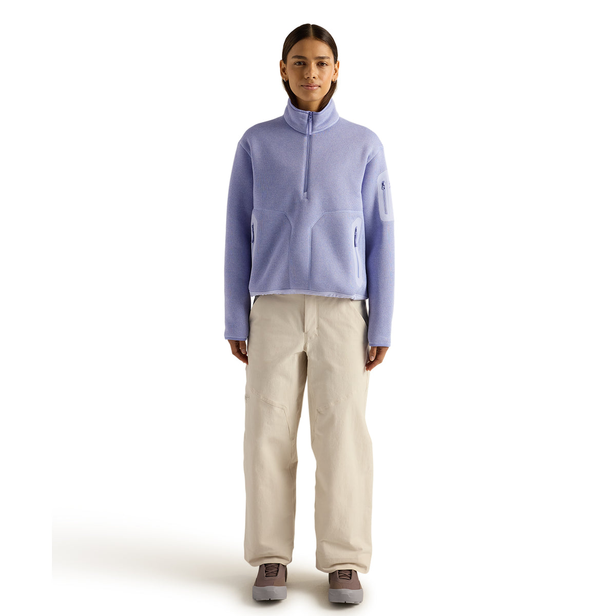 Women's Covert 1/2 Zip Neck Fleece - Kasumi Heather