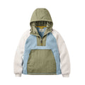 Women's Alexander Hooded 1/2 Zip Fleece - Green / White
