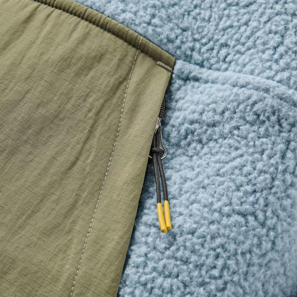 Women's Alexander Hooded 1/2 Zip Fleece - Green / White