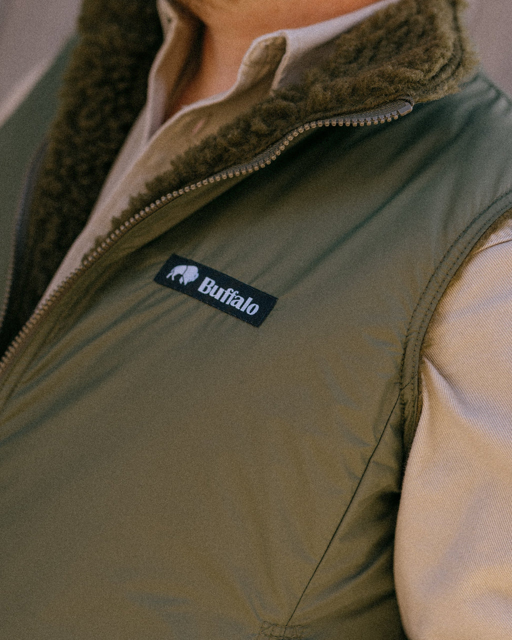 Men's Reversible Gilet - Green