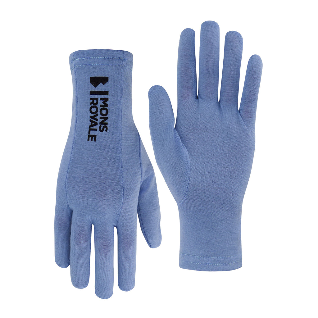 Women's Volta Merino Glove Liners – Blue