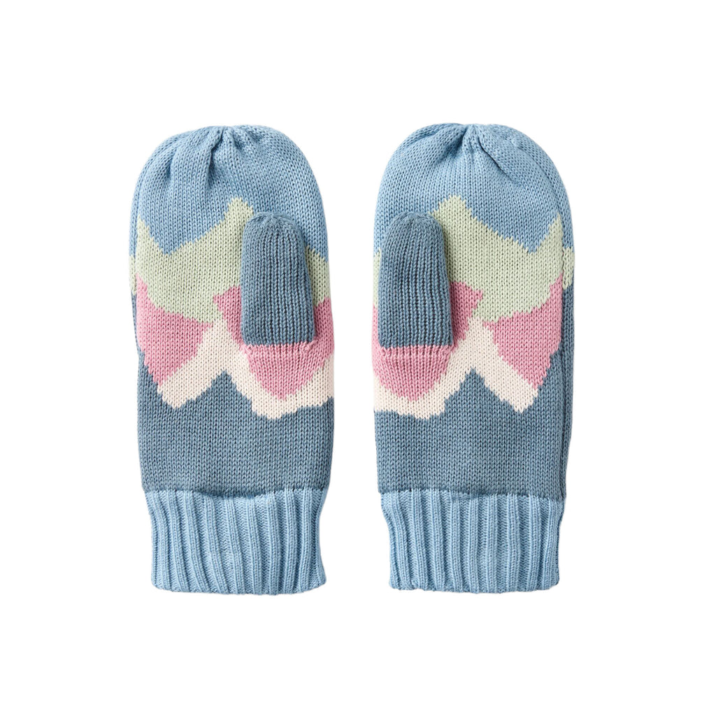 Women's Scenic Fleece Lined Mittens - Blue