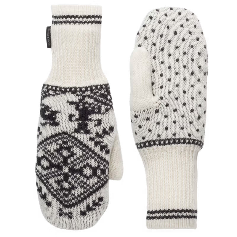 Women's Saga Knit Mittens - Cream