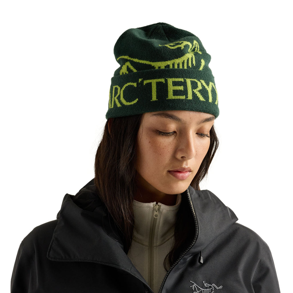 Unisex Bird Word Toque - Dark Jade / Mantis