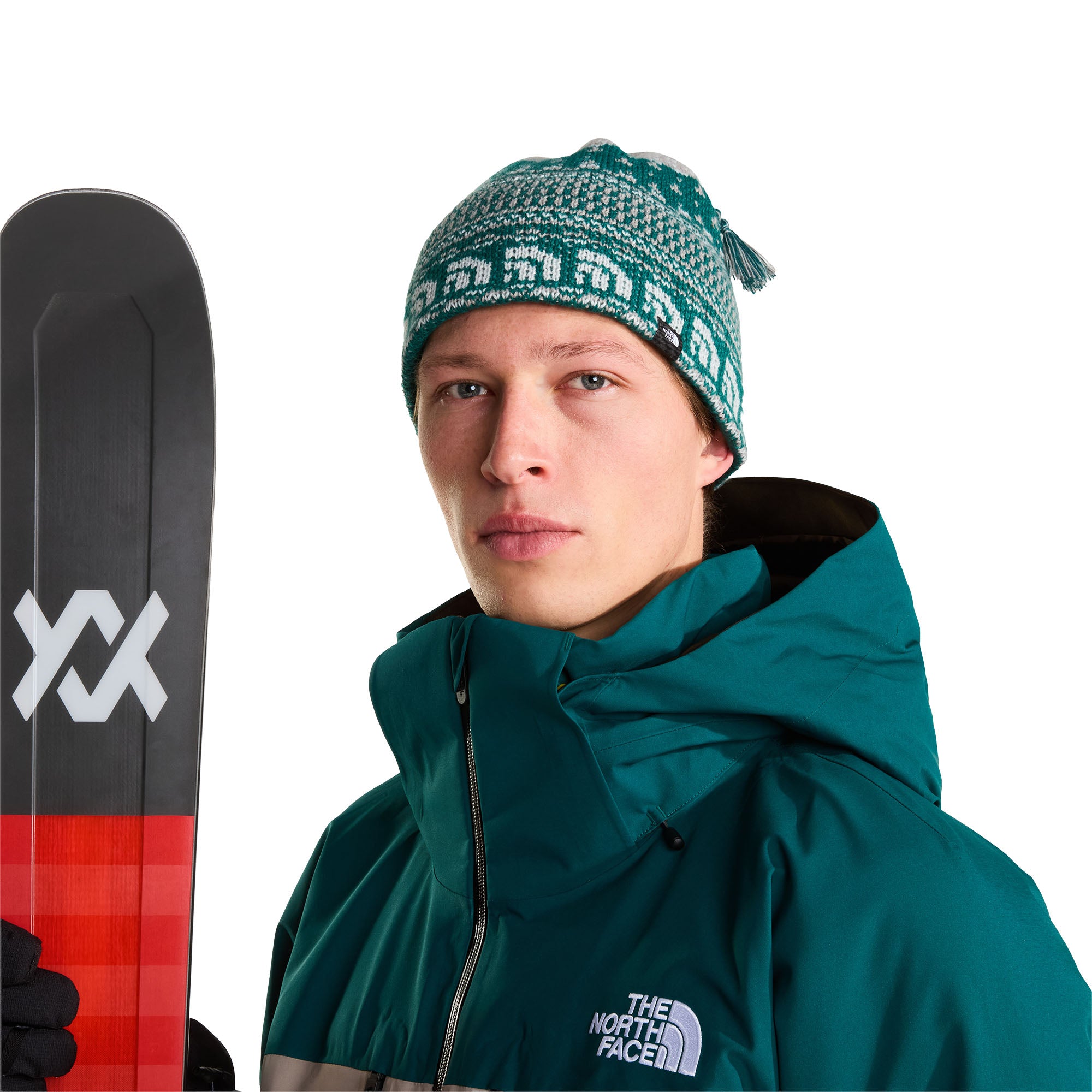 Unisex Cabin Ski Tuke Beanie - Green
