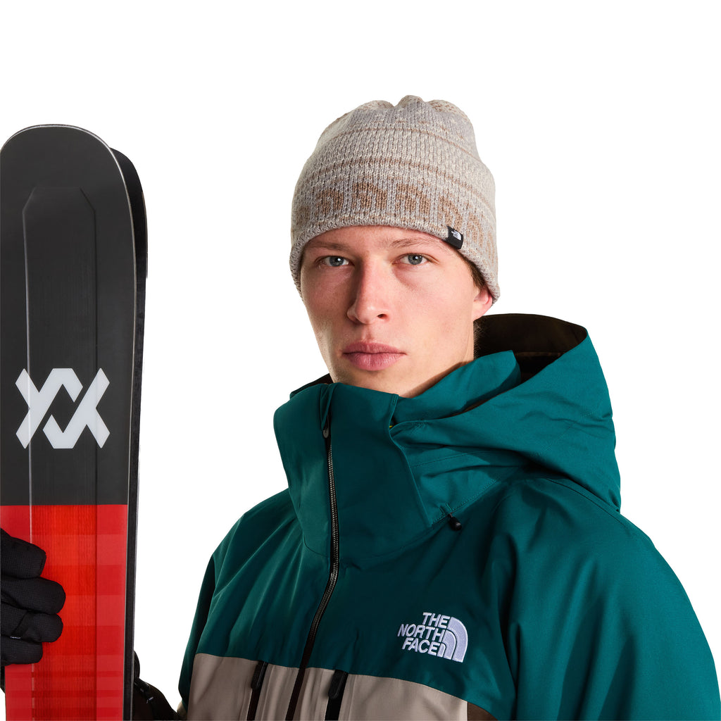 Unisex Cabin Ski Tuke Beanie - Grey
