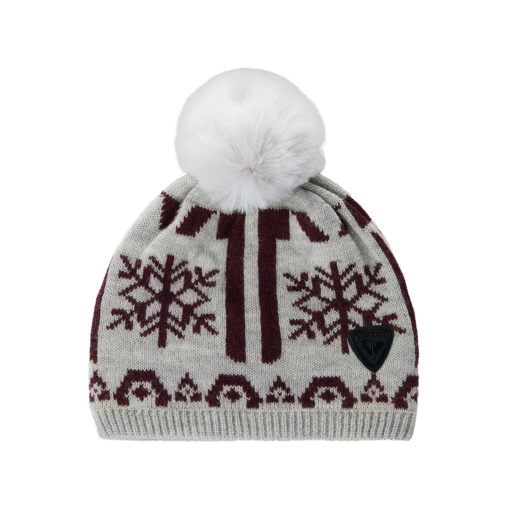 Women’s Snowdazzle Pom-Pom Beanie – Silver