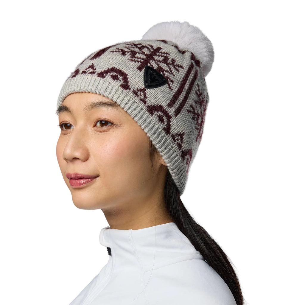 Women’s Snowdazzle Pom-Pom Beanie – Silver