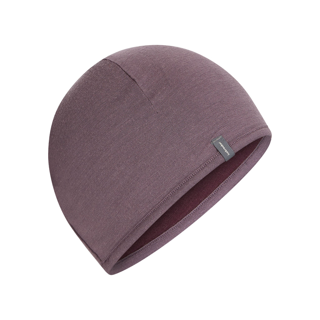 Unisex Reversible Merino Beanie - Purple