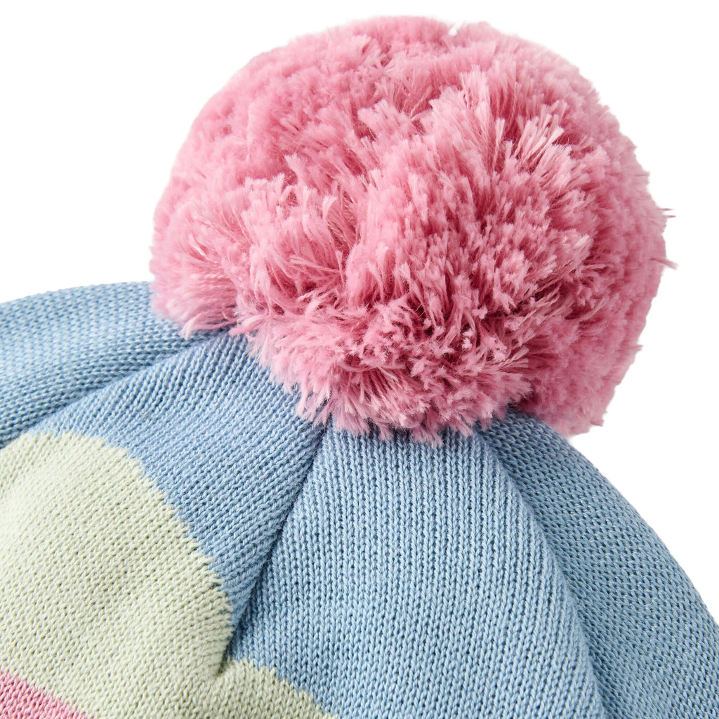 Women's Scenic Bobble Beanie - Blue