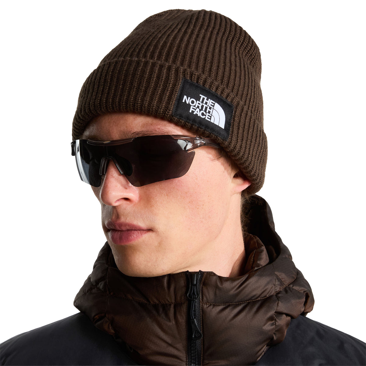 Unisex Salty Lined Beanie - Brown