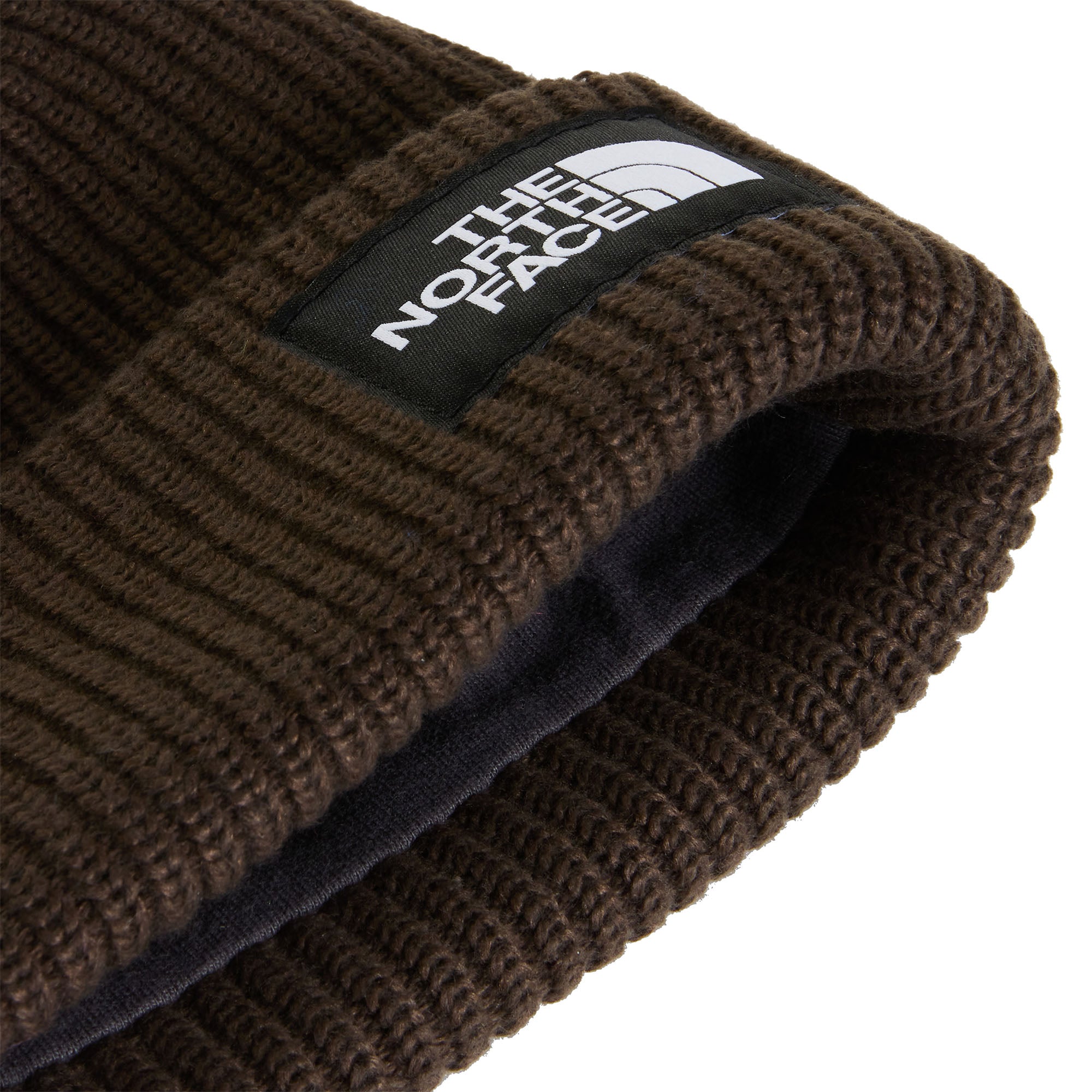 Unisex Salty Lined Beanie - Brown