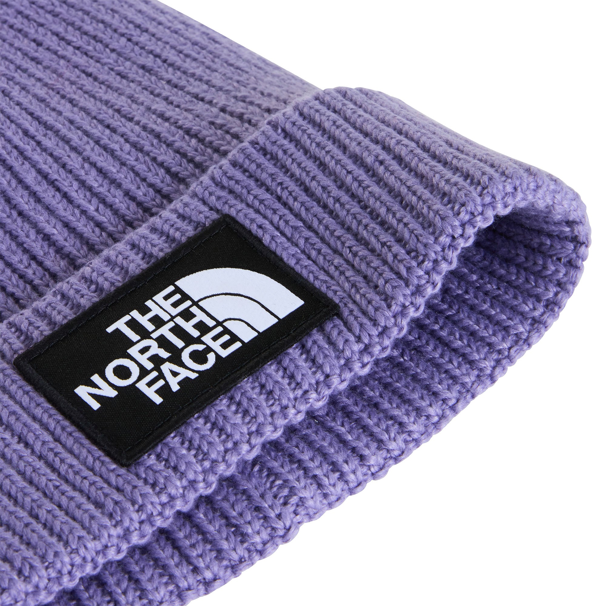 Kids' TNF Logo Box Cuffed Beanie - Purple
