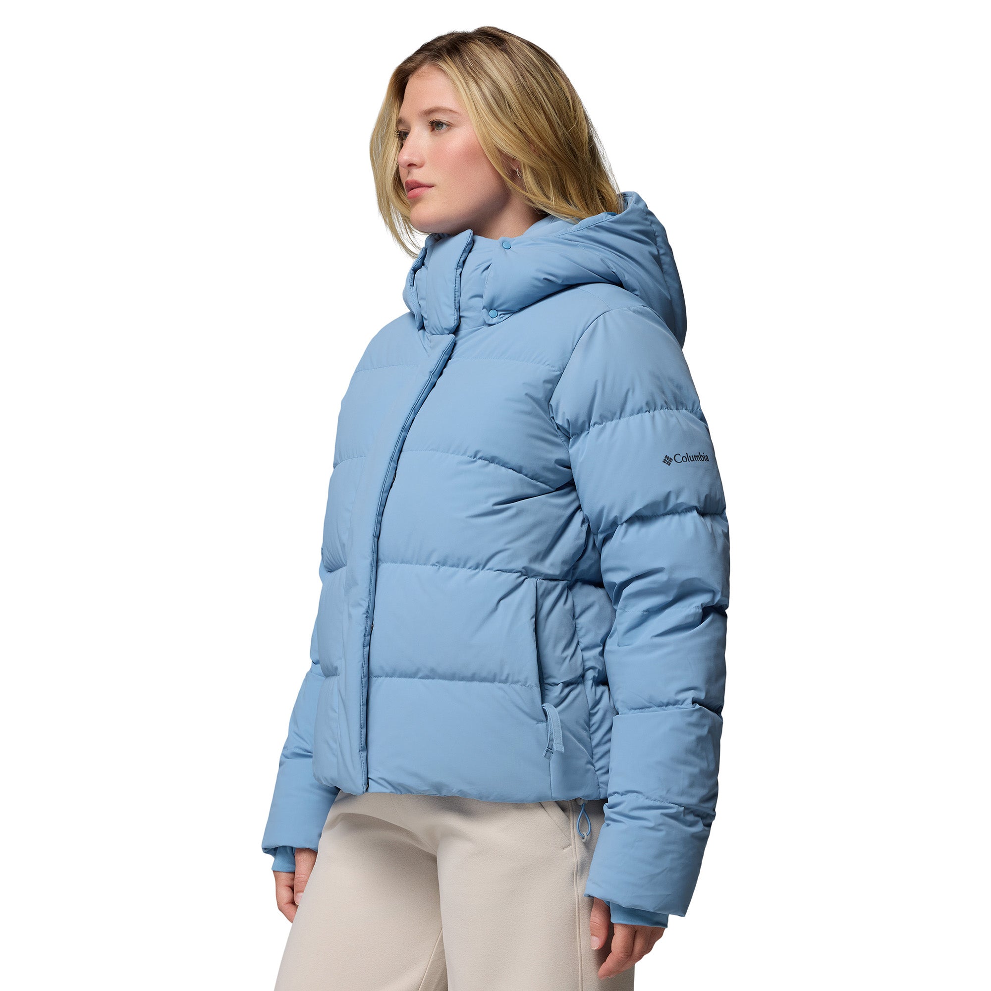 Women's Amaze Puff Hooded Down Jacket - Blue