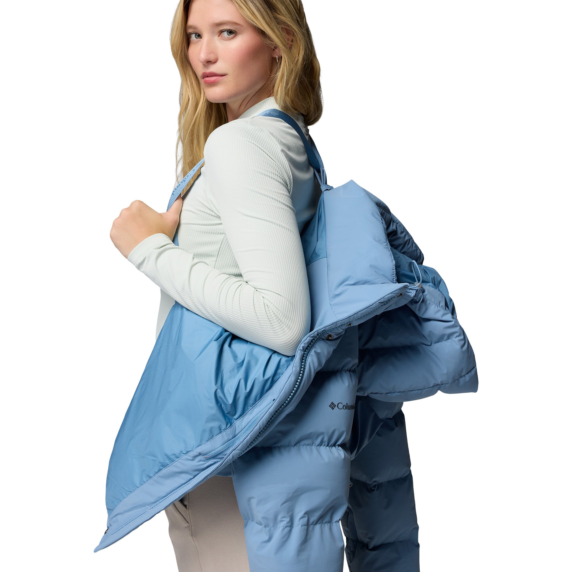 Women's Amaze Puff Hooded Down Jacket - Blue