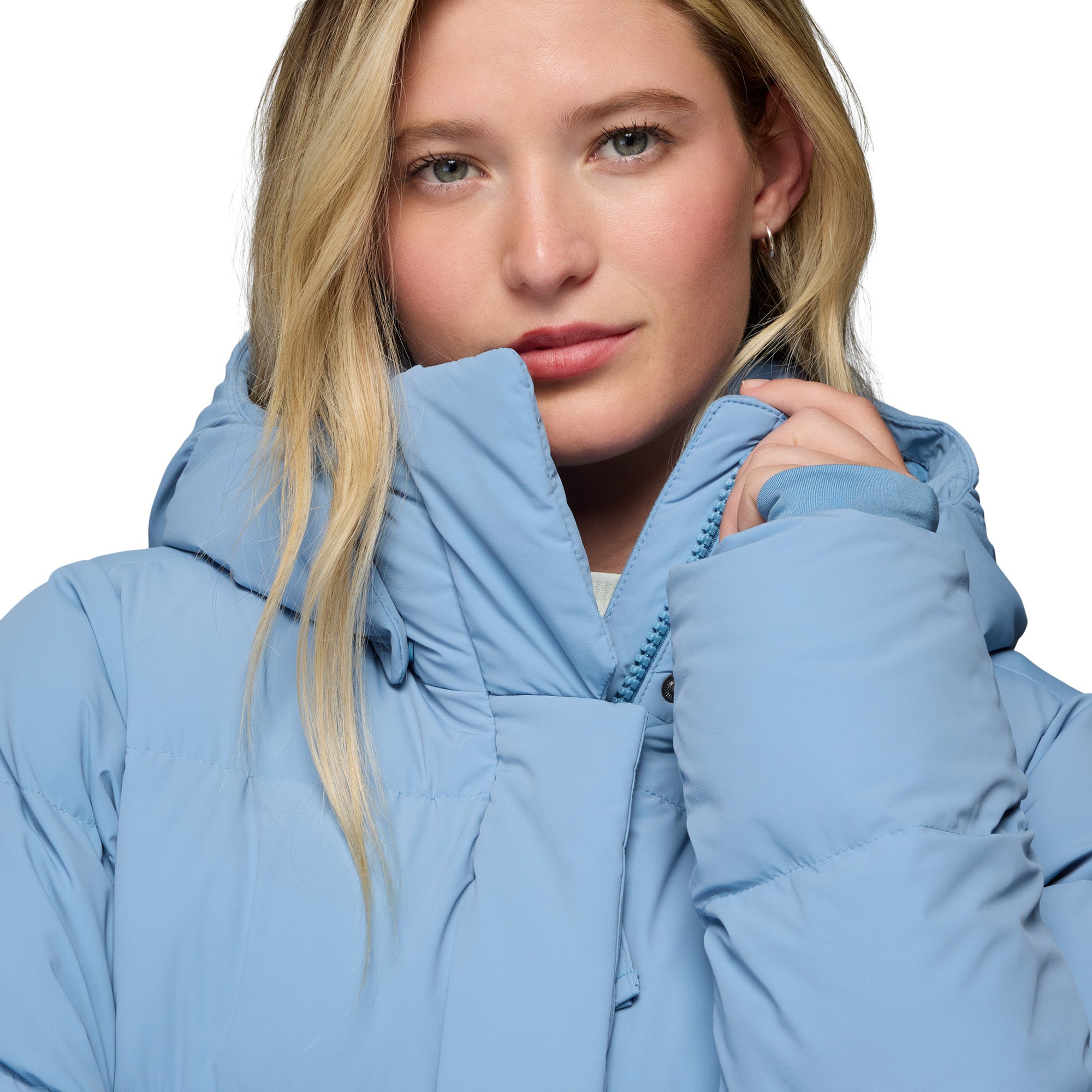 Women's Amaze Puff Hooded Down Jacket - Blue