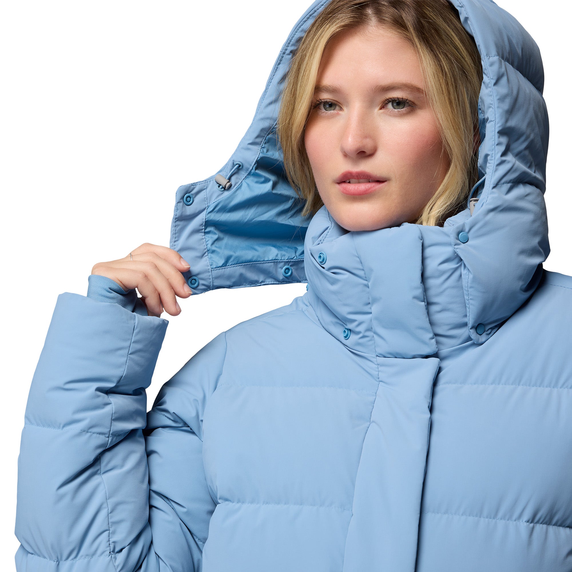 Women's Amaze Puff Hooded Down Jacket - Blue