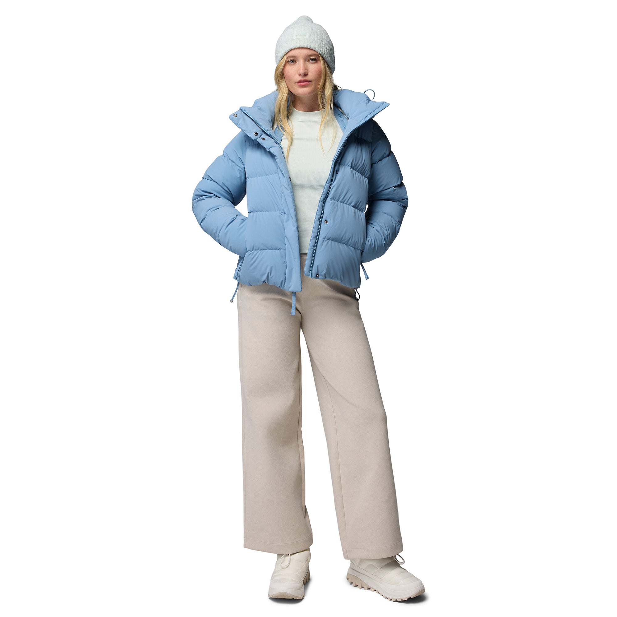 Women's Amaze Puff Hooded Down Jacket - Blue