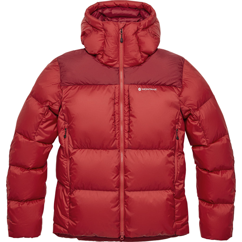 Men's Glacium Hooded Down Jacket - Red