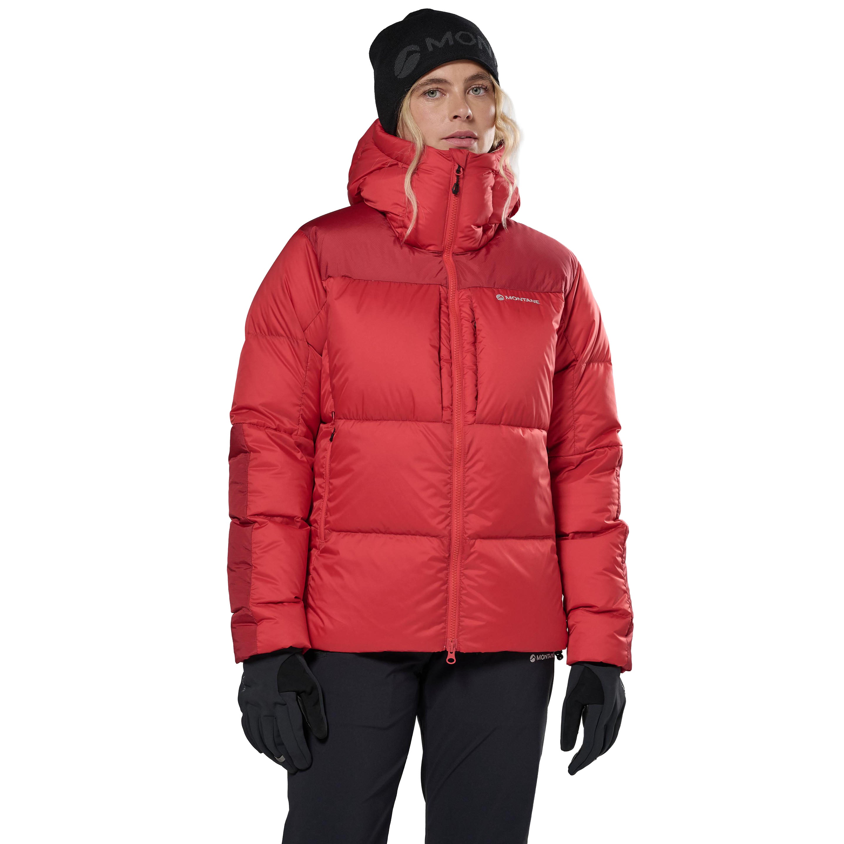 Women's Glacium Hooded Down Jacket - Red