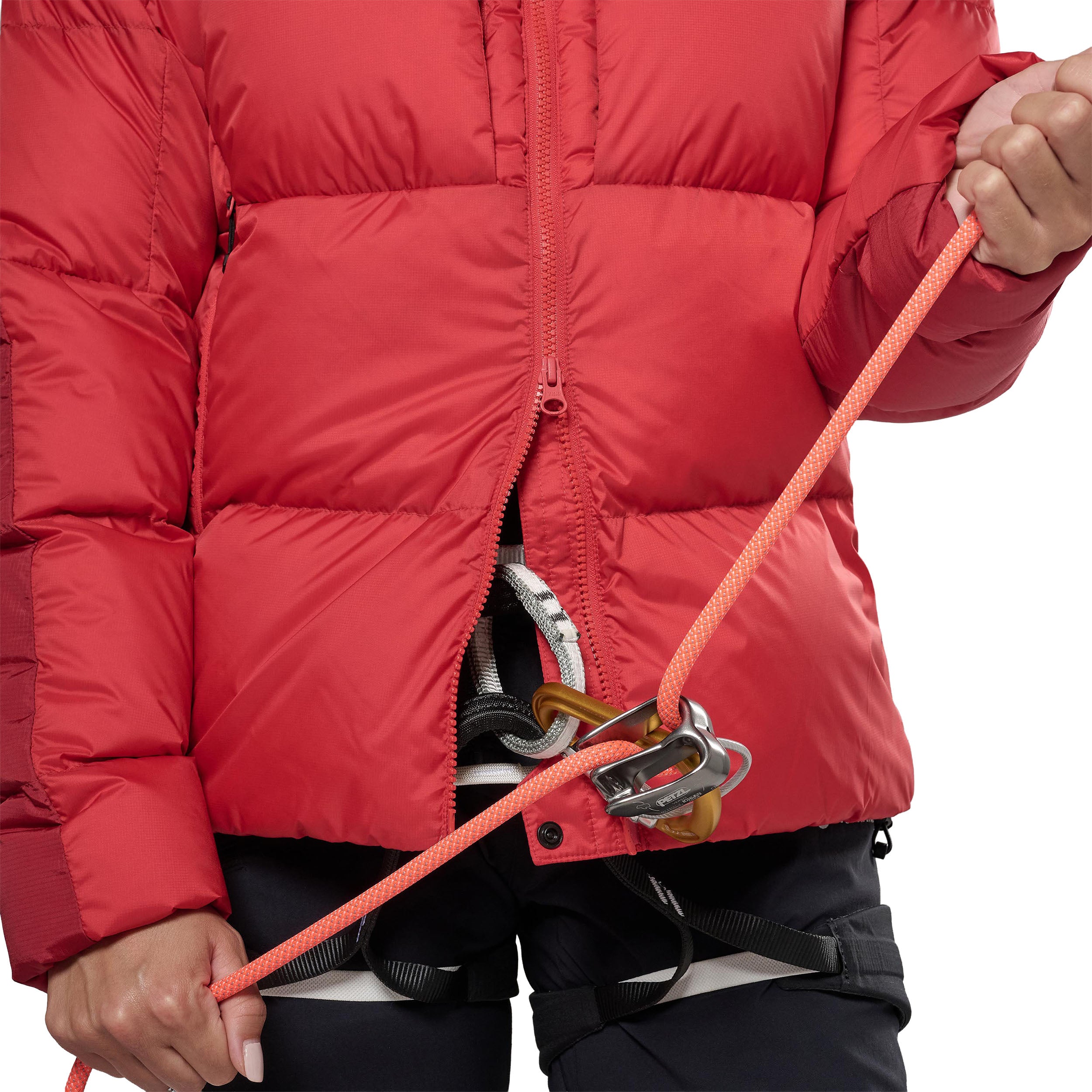 Women's Glacium Hooded Down Jacket - Red