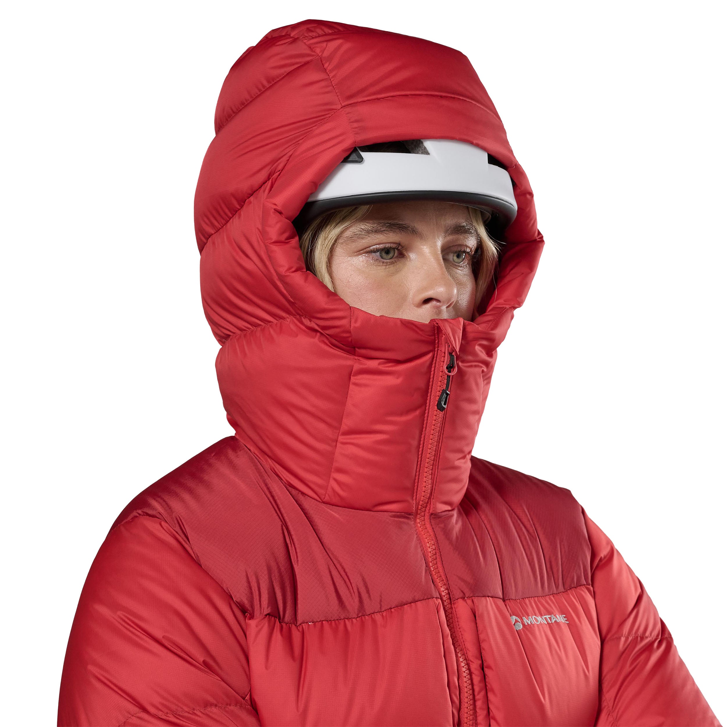 Women's Glacium Hooded Down Jacket - Red