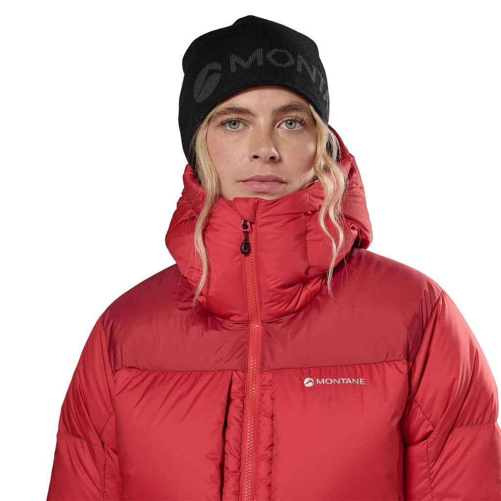 Women's Glacium Hooded Down Jacket - Red