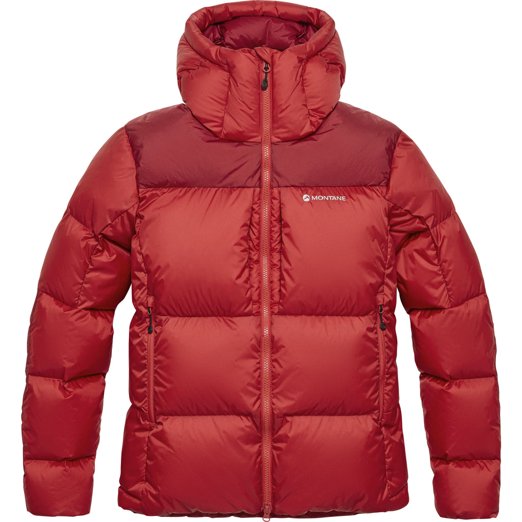 Women's Glacium Hooded Down Jacket - Red