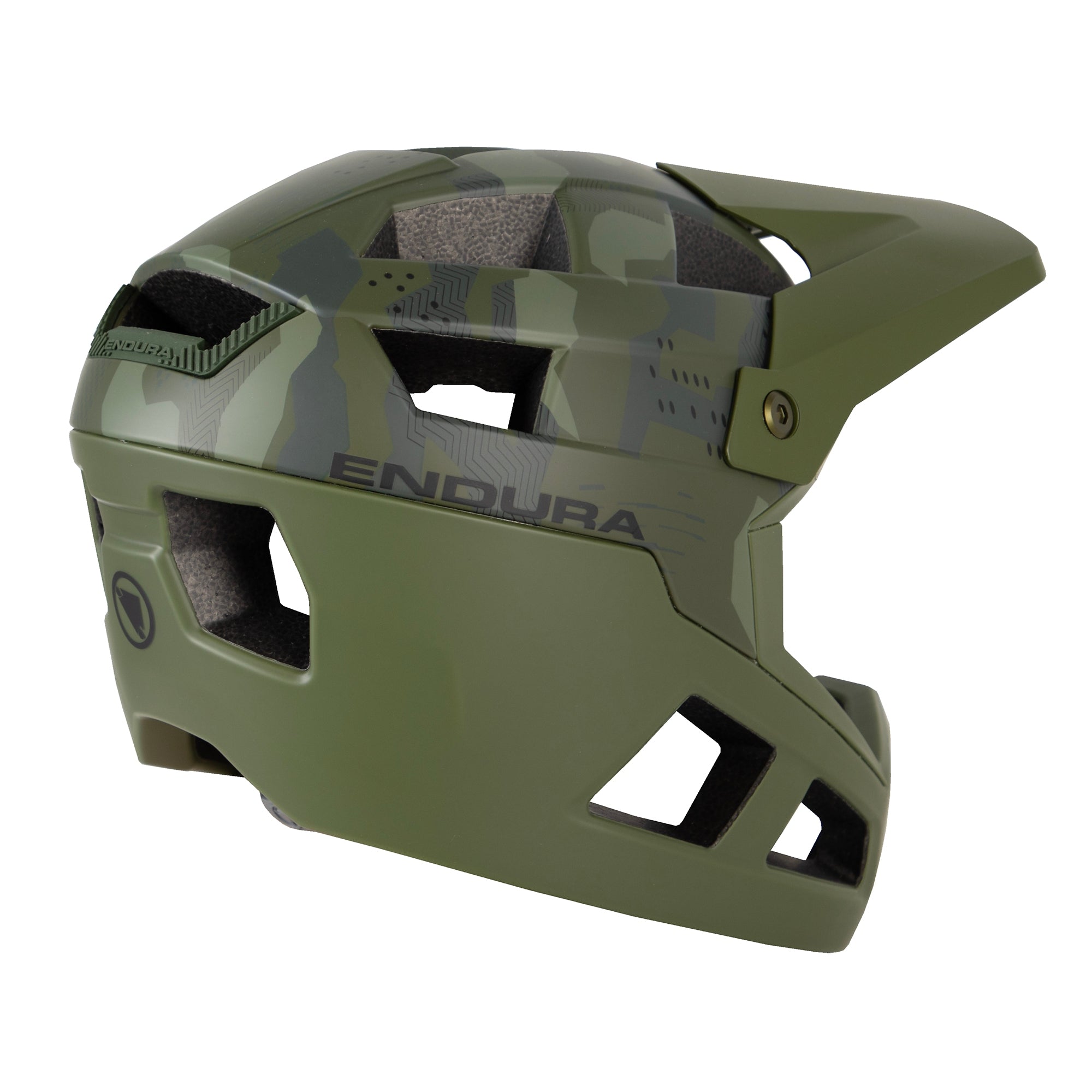 Kids' SingleTrack Full Face MTB Helmet - Green