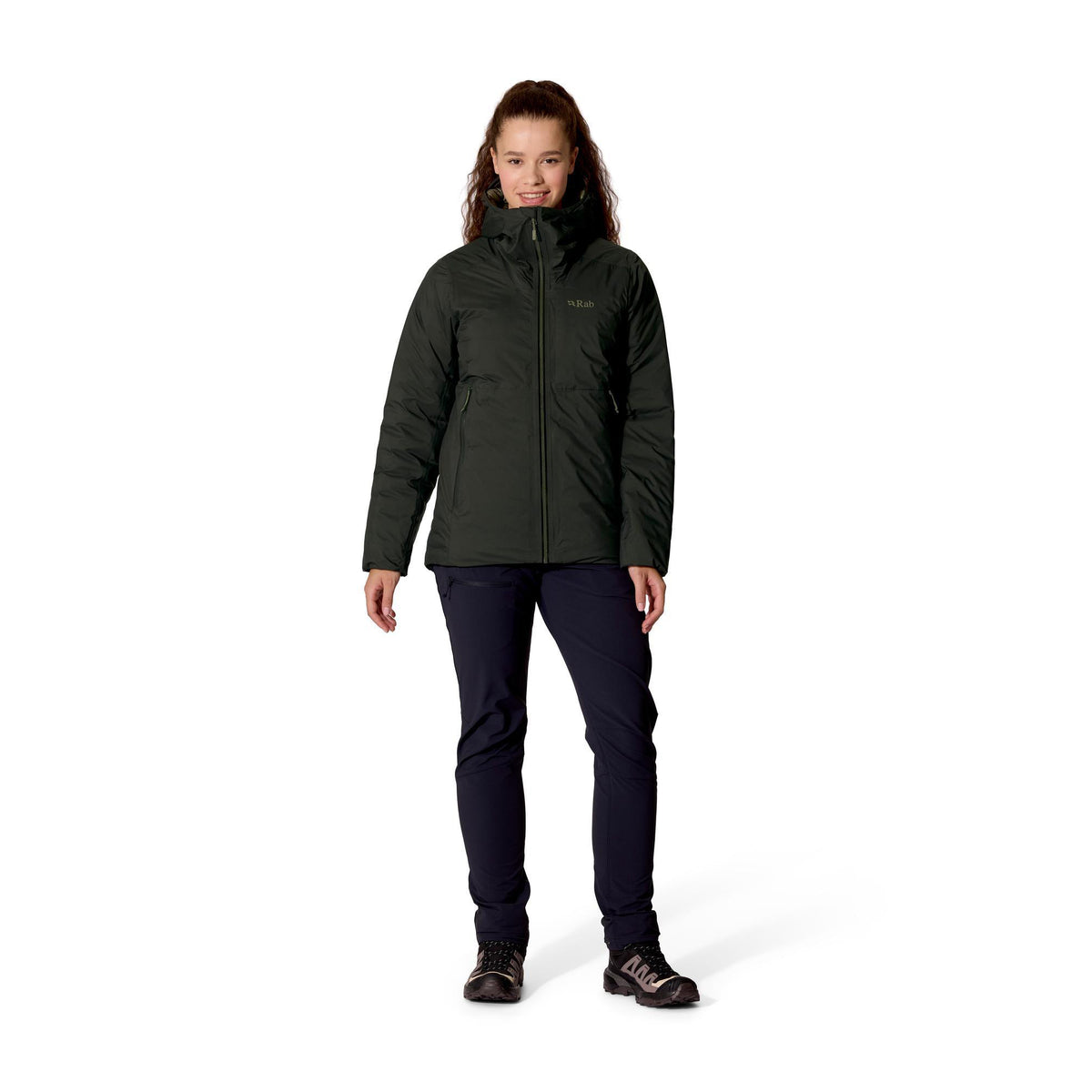 Women's Microlight Shield Waterproof Down Jacket - Dark Green