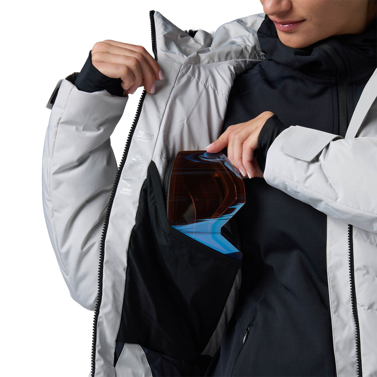 Women's Staci Insulated Ski Jacket - Silver