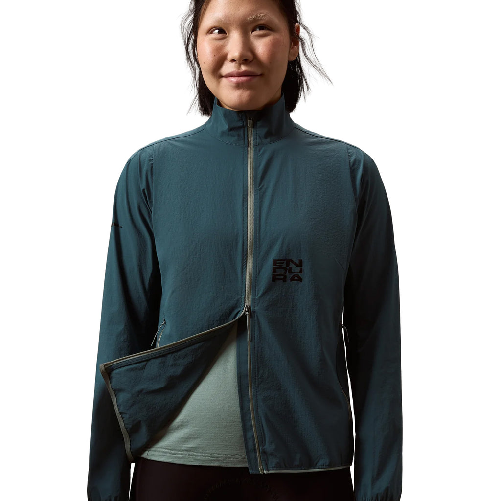 Women's AllTrack Ride Packable Jacket - Teal