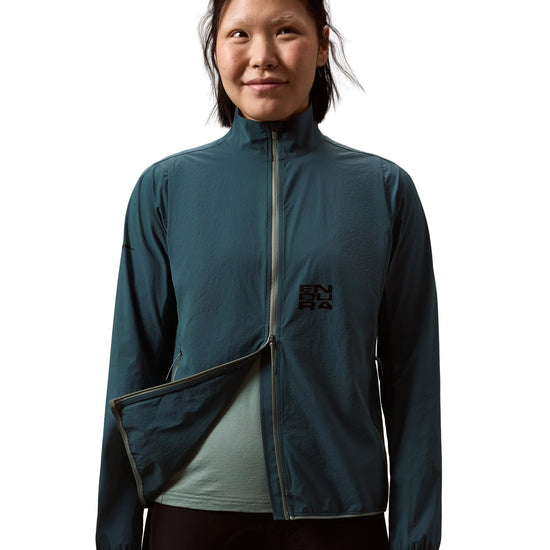 Women's AllTrack Ride Packable Jacket - Teal